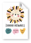 Plakat na narodziny - A3, personalizowany