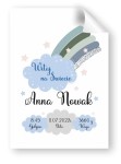 Plakat na narodziny - A3, personalizowany