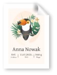 Plakat na narodziny - A3, personalizowany   