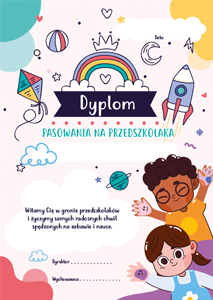 Dyplom "Pasowania na Przedszkolaka" - wzór 19 (A4) 