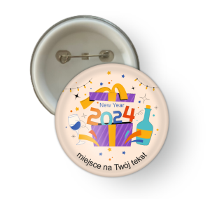Przypinka - Sylwester "Happy New Year"