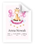 Plakat Narodziny Dziecka - A3, personalizowany   