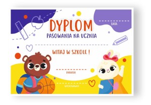 Dyplom Pasowania na Ucznia  (wzór 12)   