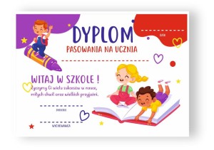 Dyplom Pasowania na Ucznia (wzór 2)    
