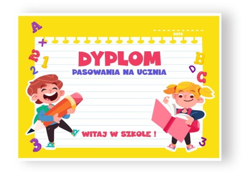 dyplom pasowanie na ucznia