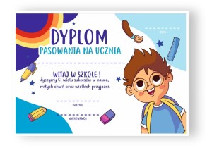 Dyplom Pasowania na Ucznia  (wzór 8)    