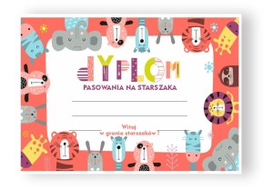 Dyplom Pasowania na Starszaka (wzór 3)    