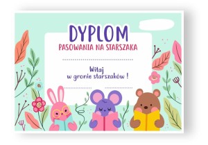 Dyplom Pasowania na Starszaka  (wzór 2)     