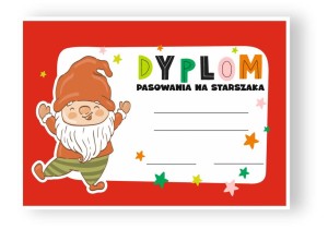 Dyplom Pasowania na Starszaka (wzór 6)       