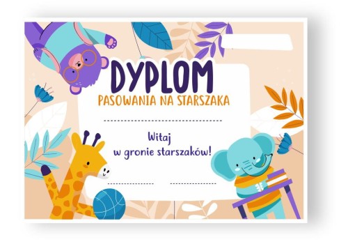 DYPLOM PASOWANIA NA STARSZAKA
