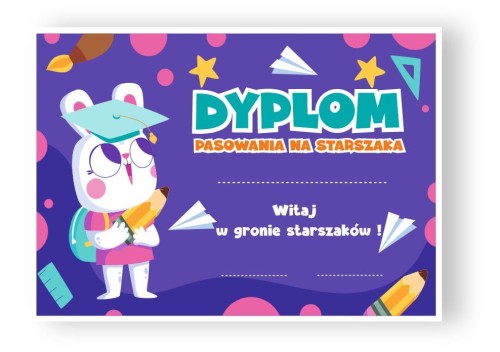 DYPLOM PASOWANIA NA STARSZAKA