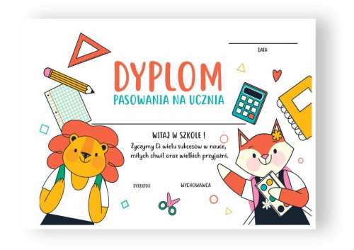 DYPLOM PASOWANIA NA UCZNIA