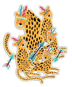 Dekoracja  "Boho Lampart" - jednostronna