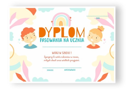 DYPLOM PASOWANIA NA UCZNIA