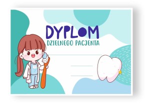 Dyplom Dzielny Pacjent  (wzór 6)   