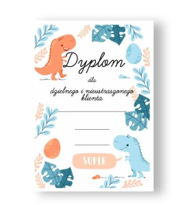 Dyplom Dzielny Klient  (wzór 1)   A5 