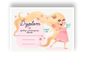 Dyplom Dzielna Klientka  (wzór 2)   A5  