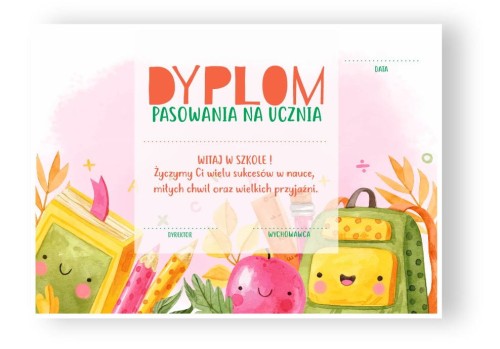 DYPLOM PASOWANIA NA UCZNIA