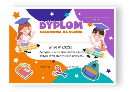 DYPLOM PASOWANIA NA UCZNIA