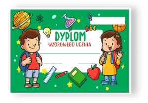 Dyplom Wzorowego Ucznia (wzór 1)     