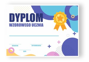Dyplom Wzorowego Ucznia (wzór 4)       