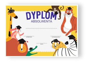 Dyplom "Ukończenia szkoły" - wzór 1