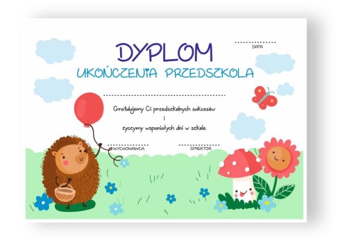 ABSOLWENT, UKOŃCZENIE PRZEDSZKOLA