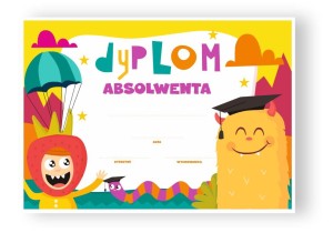 Dyplom "Ukończenia przedszkola VI" 