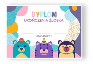 Dyplom ukończenia żłobka - Absolwent (wzór 2)