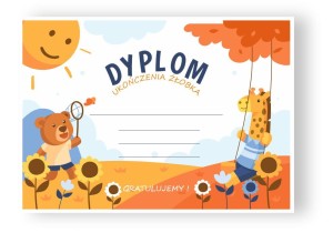 Dyplom ukończenia żłobka - Absolwent (wzór 3)