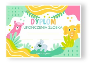 Dyplom ukończenia żłobka - Absolwent (wzór 4)     