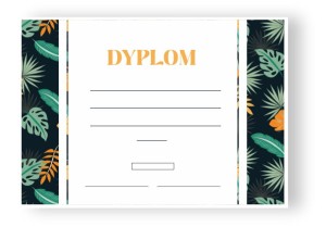 Dyplom - Kurs Florystyczny (wzór 1)  