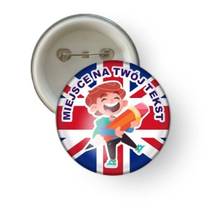 Przypinka - Język angielski (wzór1)