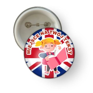 Przypinka  - Język angielski  (wzór 1B) 