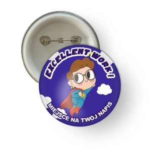 Przypinka - Język angielski  (wzór 3)   